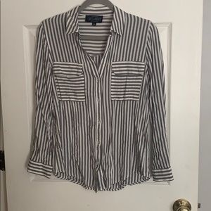 Sweet Wanderer stripped button down shirt